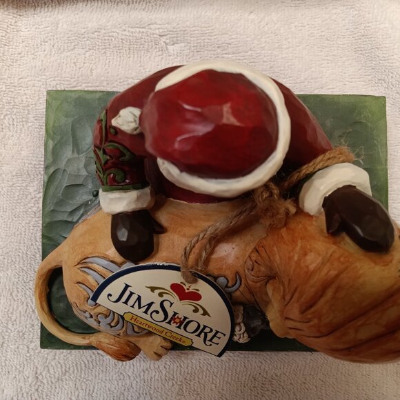 NIB JIM SHORE "PEACE" RESIN Classic Santa w/ Lion and Lamb - 4022920 - Picture 7 of 8